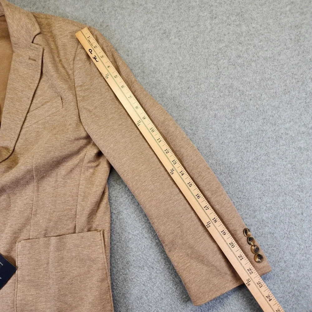 NEW Joseph Abboud Men S Modern Fit Blazer Cotton Blend Unconstructed Light Brown